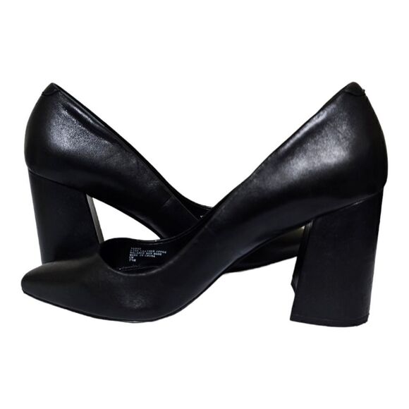CHARLES BY CHARLES DAVID "Verse" Black Leather Heels Pumps - Size 7 1/2 - Picture 4 of 9